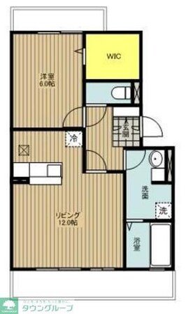 クローカスNIIZA Aの物件間取画像